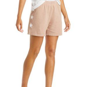 Monrow Star Print Sweat Shorts